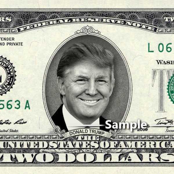 Personalized Two Dollar Bill - Etsy