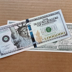 One Million Dollar Bill Become a Millionaire Now LOL FAKE MONEY image 6