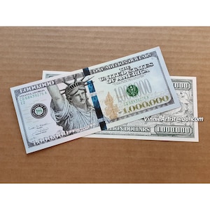 One Million Dollar Bill Become a Millionaire Now LOL FAKE MONEY image 1