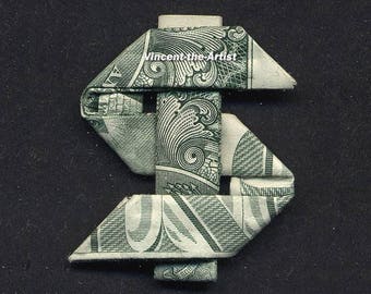 DOLLAR SIGN Money Origami Dollar Bill Cash Sculptors Bank Note Handmade Dinero