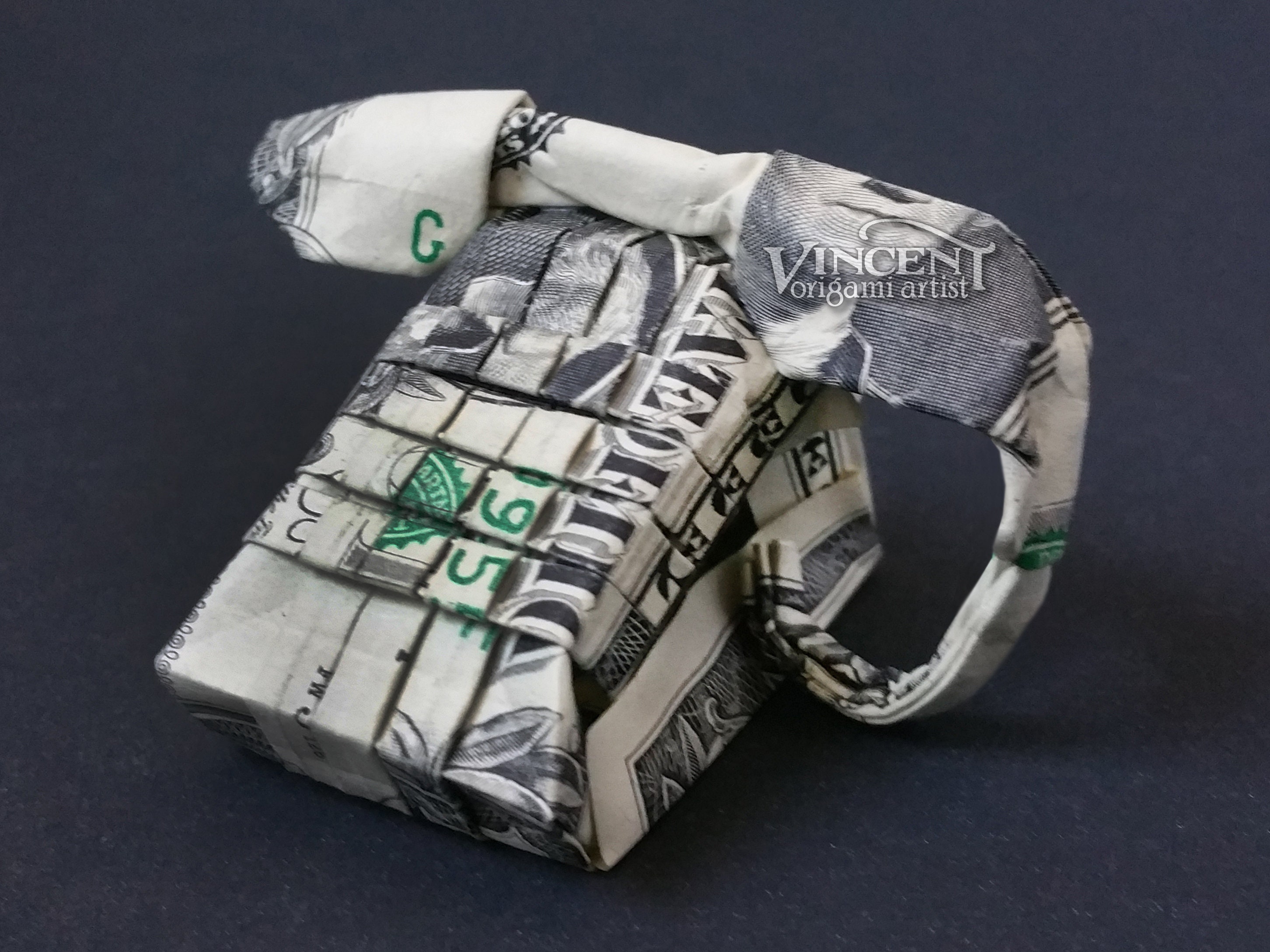 Touch Tone Telephone Money Origami Art Dollar Bill Cash Etsy