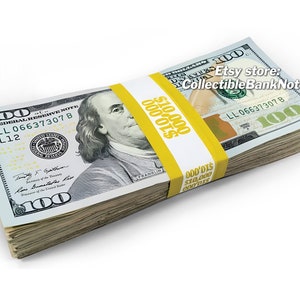 PICTURE for SALE: Ten Thousand Dollars Stacks Hundred Dollar Bills 100 PNG Graphic Transparent Digital Download File Photoshop Artwork image 3