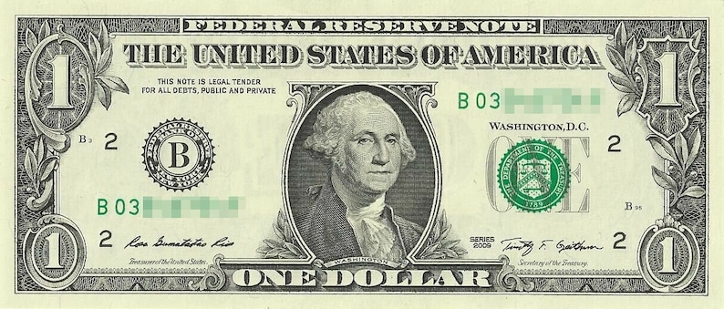 One1 REAL ONE Dollar UNCIRCULATED United States Gem Mint image 1