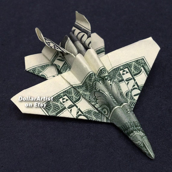 F18 Jet Fighter Money Origami Dollar Military Army Navy Etsy