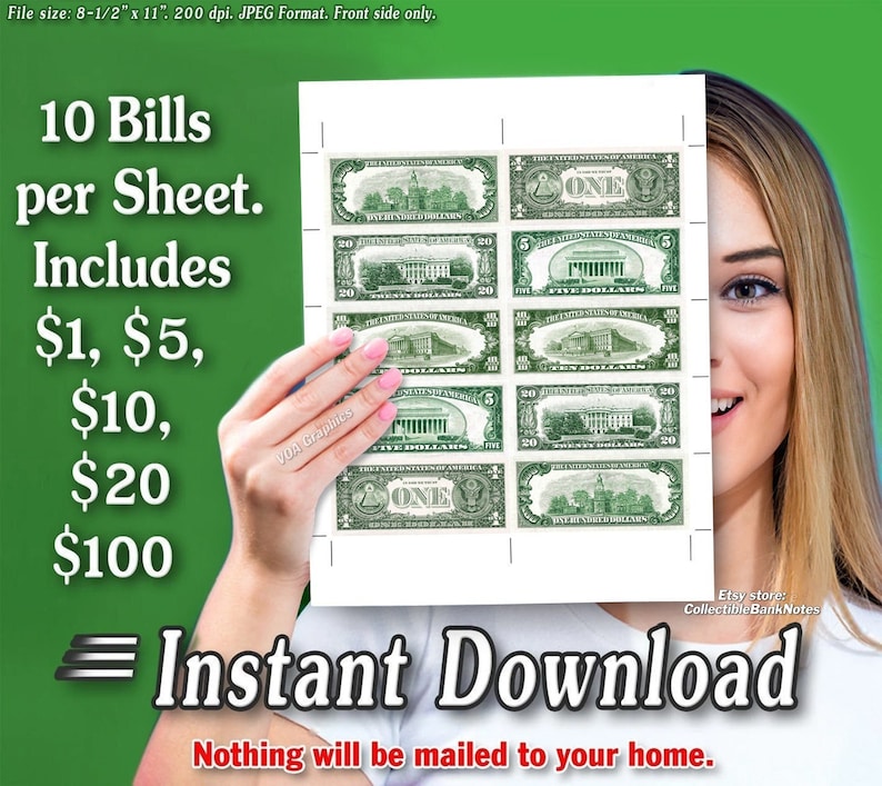 Printable SMALL Money Sheets With - Il 794xN.3901061970 Hamr 