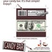 PRINTABLE Money Candy Bar Wrappers Chocolate Instant Download Cash ...