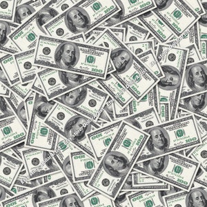 Red 100 Dollar Bills Seamless Money Background — drypdesigns