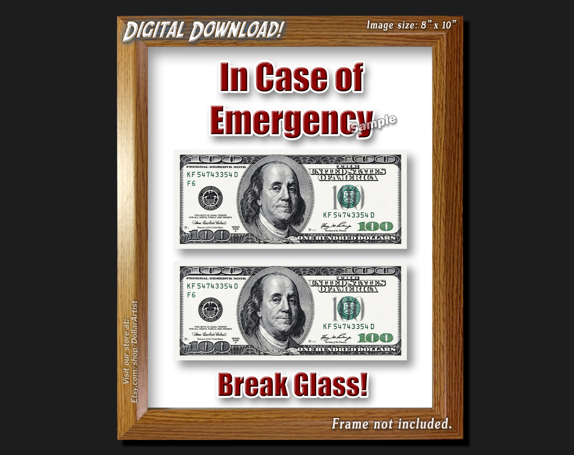 digital-download-in-case-of-emergency-break-glass-printable-art-money-cash-humorous-home-decor-christmas-graduation-baby-shower-gift-etsy