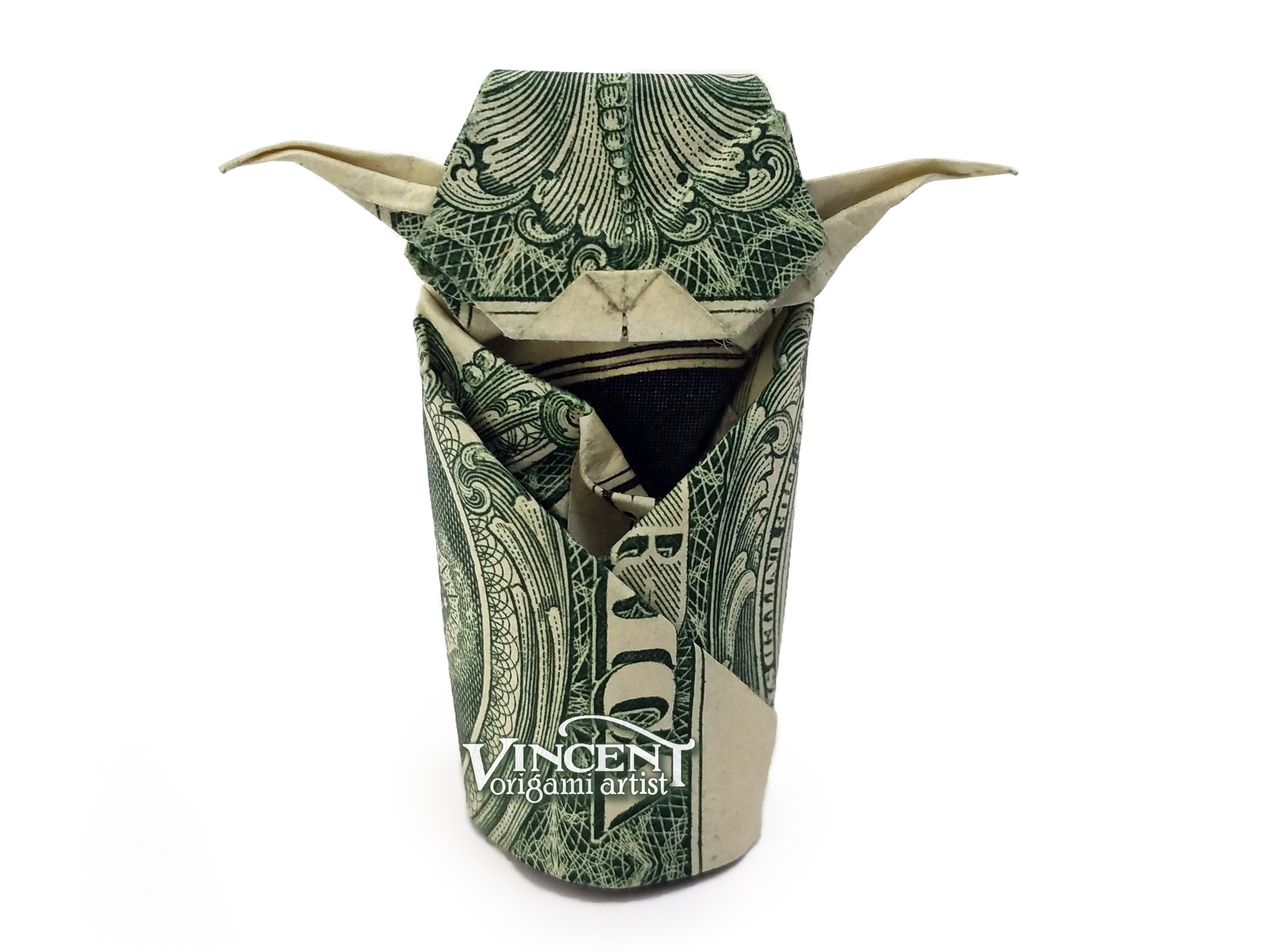 YODA Money Origami Art Dollar Bill Star Wars Cash Sculptors Etsy