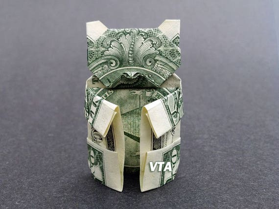 Teddy Bear Money Origami Art Dollar Bill Animal Cash Sculptors Bank Note Handmade