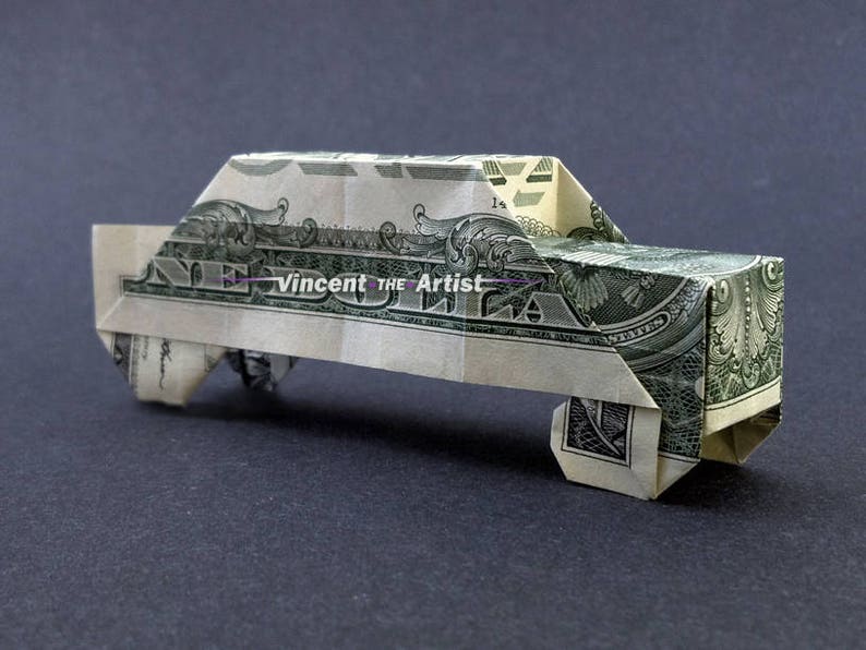 Car Money Origami Dollar Bill Motor Vehicle Cash Sculptors Bank Note Handmade Dinero