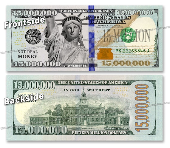 Copia de billetes de papel de dinero falso, billetes de dinero falsos de un  millón de dólares, no moneda, Miss Liberty Dollar - AliExpress