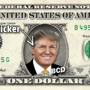 DONALD TRUMP on REAL Dollar Bill Cash Money Collectible Memorabilia Celebrity Bank Note image 5