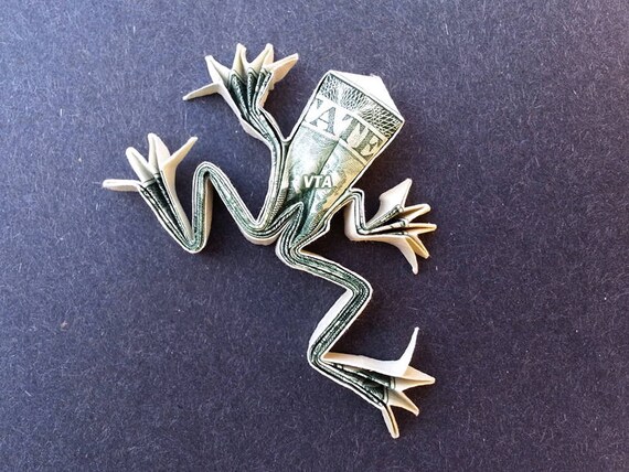 Tree Frog Money Origami Dollar Bill Treefrog Animal Reptile Cash Sculptors Bank Note