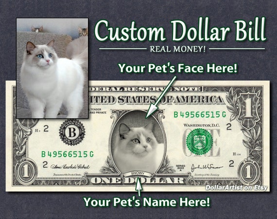 REAL $2 Dollar with Your FACE /& NAME Picture Custom Personalized Cash Money Bill