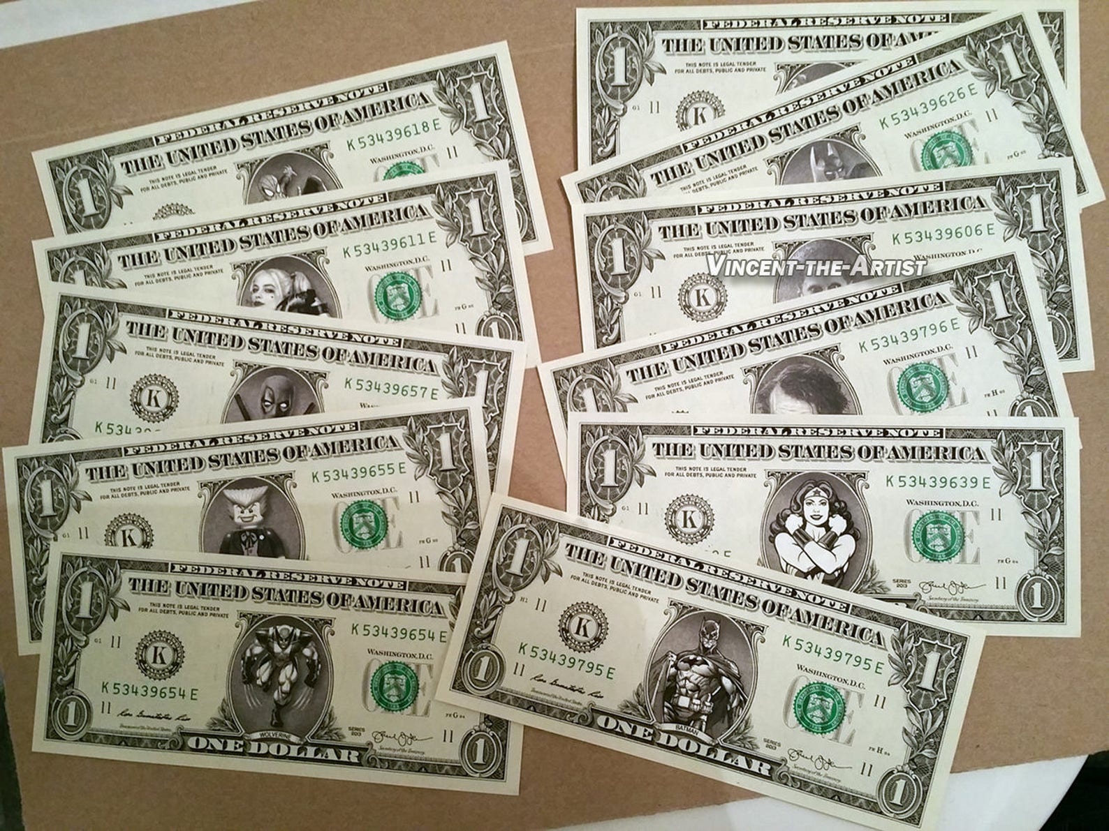 Celebrity Dollar Bill ANY CELEBRITIES You Want on Real Etsy