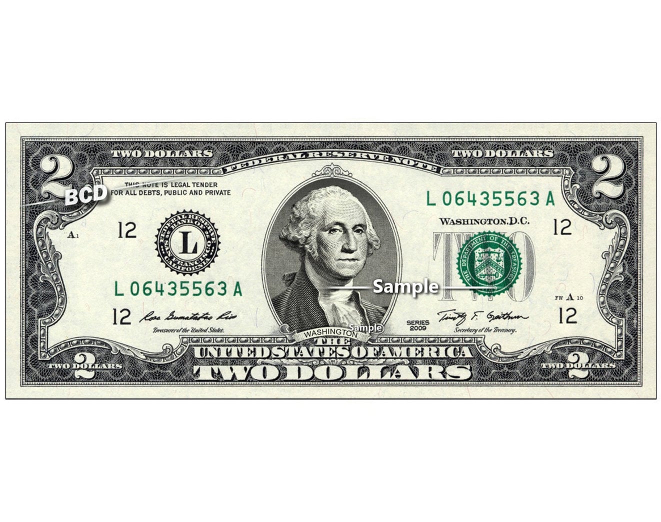 What money is george washington on discount