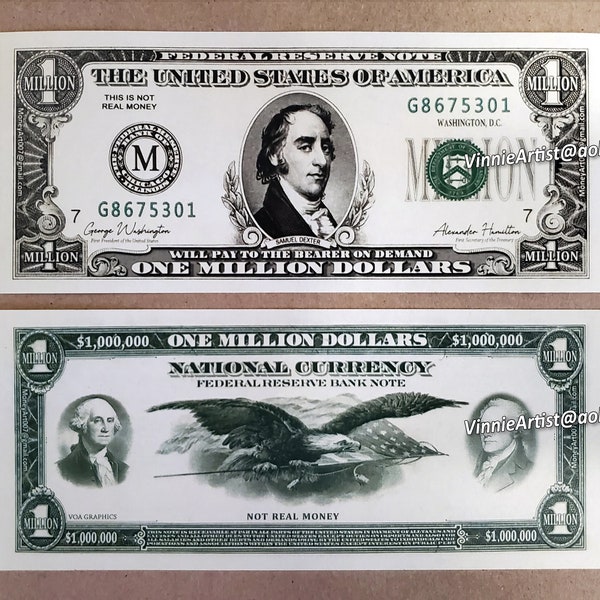 Fake Million Dollar Bills - Etsy