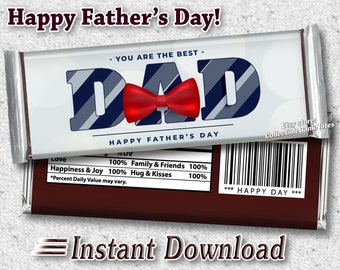 PRINTABLE Hershey's Happy Birthday Candy Bar Wrappers - Etsy