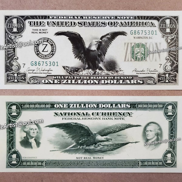 Fake Million Dollar Bills - Etsy