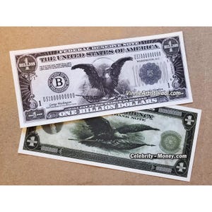 Billion Dollar Bill - Become a Billionaire Now! LOL! Vision Board