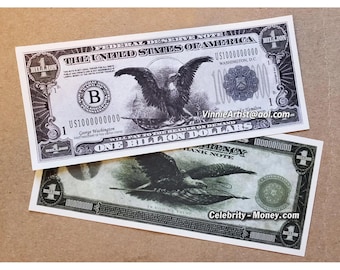 Billion Dollar Bill - Become a Billionaire Now! LOL! Vision Board