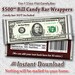 One Dollar Bill Glossy Sticker Decal Label High Glossy Money Cash Currency Bank Note Life Size ...