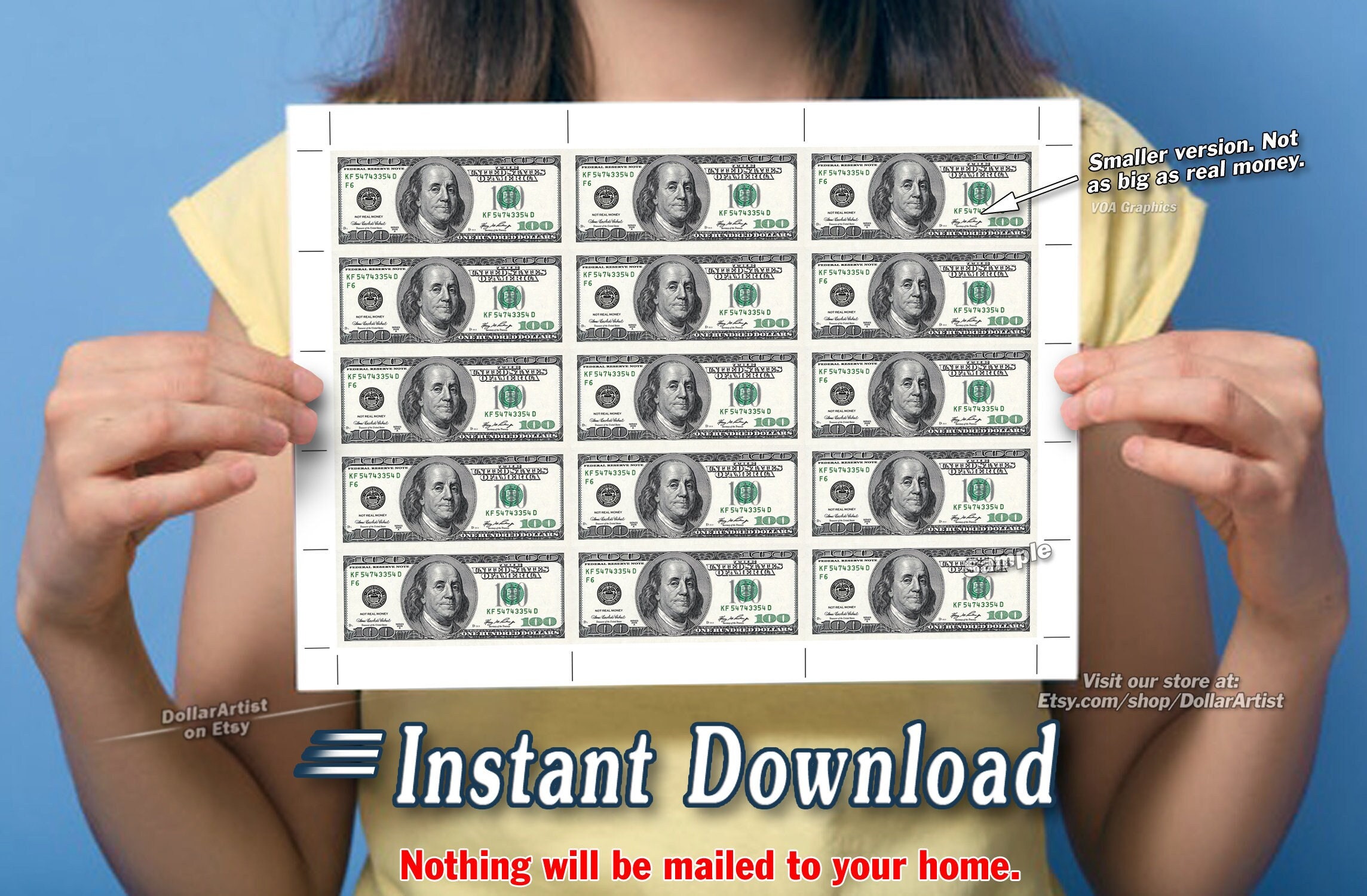 Printable Money Sheets