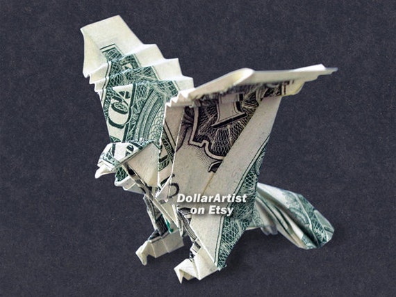 Geld Origami Dollar Bill Cash Tiere Vogel Adler