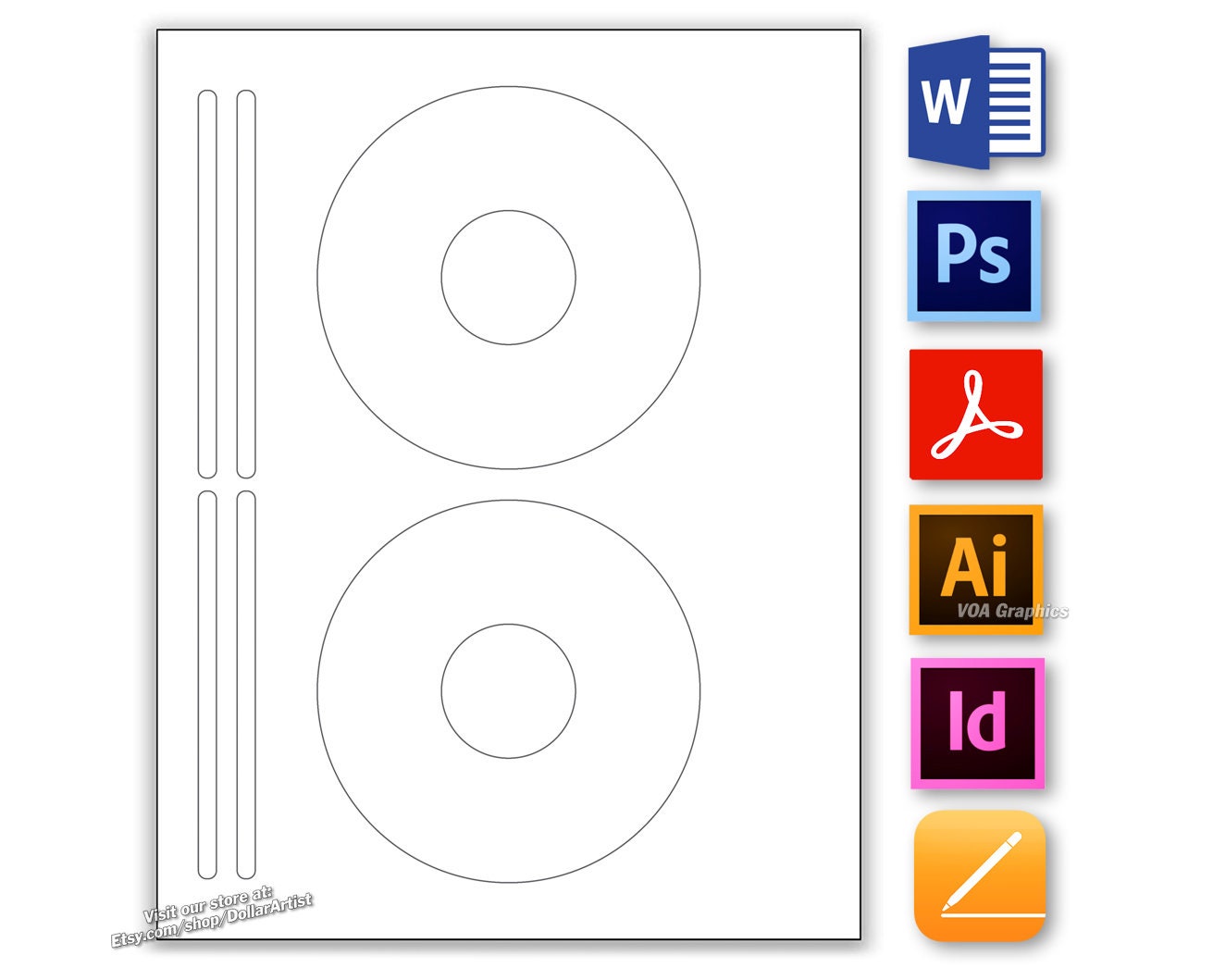 Cd Cover Template Illustrator Cd Cover Template Illustrator