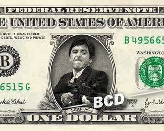 Al Pacino Neuheit Banknote $1 Million USA Dollar Bill 5 X Scarface 