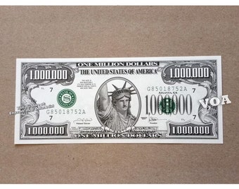 One Million Dollar Bill Become a Millionaire Now LOL Fake Money 