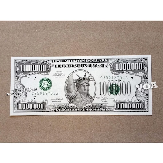 One Million Dollar Bill Become a Millionaire Now LOL Fake Money -   Canada