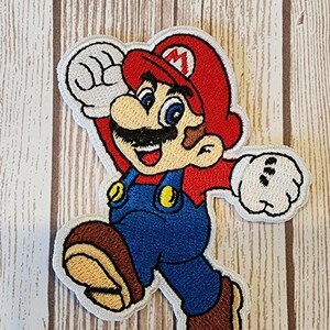 Nintendo Patch Super Mario Characters Embroidered 8Bit Iron-On