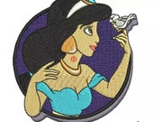 Preorder PRESALE RARE 3 quot Princess Jasmine Aladdin Disney Parks Embroidered Iron On Patch Disneyworld Magic Kingdom