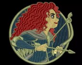 Preorder PRESALE RARE 3 quot Merida Brave Princess Disney Parks Embroidered Iron On Patch Disneyworld Magic Kingdom