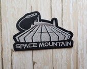 3.5 quot x 2.25 quot Disneyland Disney Space Mountain Ride Fabric Embroidered Iron On Patch Applique DIY No Sew, Inspired