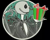 Preorder PRESALE RARE 3 quot Jack Skellington Sally Nightmare Before Christmas Disney Parks Embroidered Iron On Patch Disneyworld Magic Kingdom
