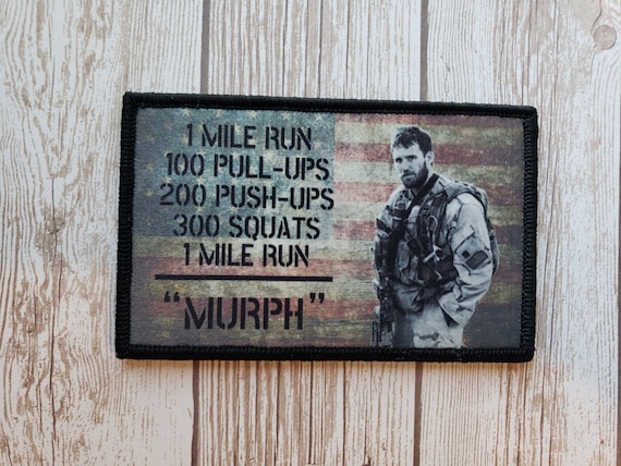 IRON ON Woven 4 MURPH Crossfit Wod Memorial Day Hero Workout 2022 Not  Embroidered Patch for Weight Vest Backpack Army Tactical Military