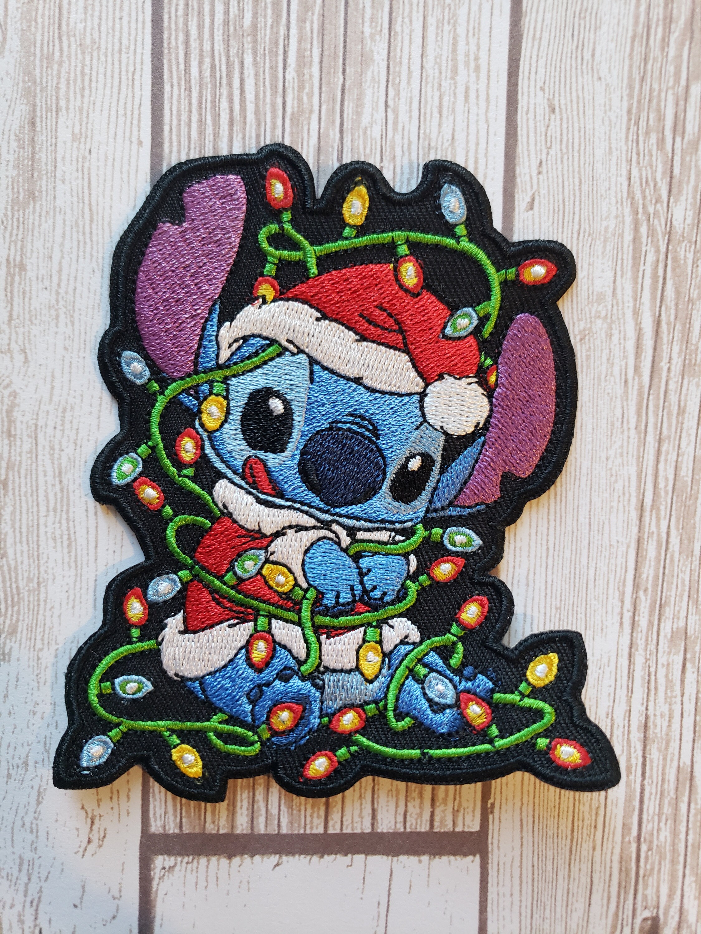 Lilo & Stitch Stitch Applique Holiday Stocking 20