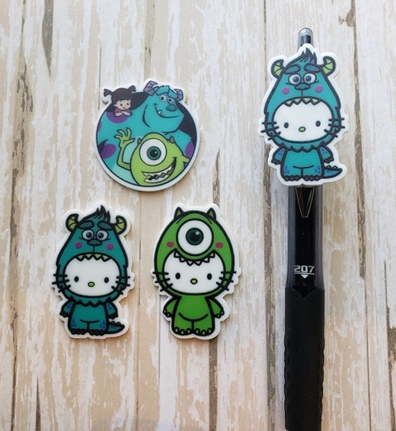 3 Pcs 1 5x 1 Disney Sully Mike Monsters Inc Hello Etsy