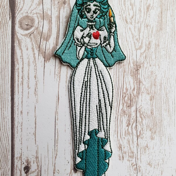 In Stock NOW 5" Constance Hatchaway Ghost Bride Haunted Mansion Madame Leota Disneyland Disney Parks Embroidered Iron On Patch