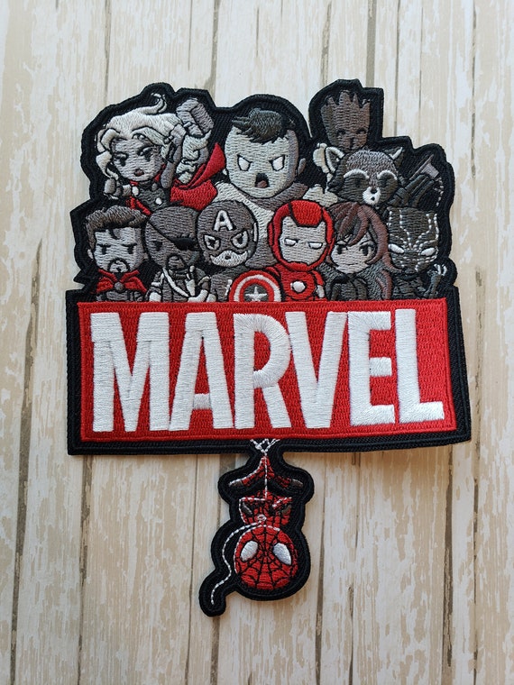 In Stock Now 6 Disney Parks Marvel Logo Spiderman Iron Man Captain America  Hulk Thor Disneyland Embroidered Iron On Patch Kawaii