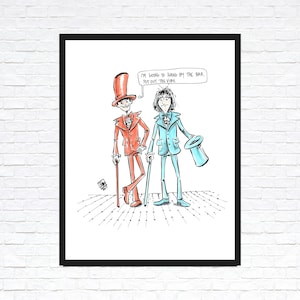 Dumb Chic Art Print - Handgezeichnete Kunst - Film / Pop Culture / Dumb and Dumber / Comedy / Humor Art