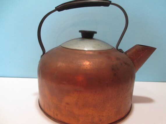 Vtg Copper Teapot Copper Teapot Copper Kettle Copper Decor Etsy
