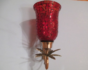 RED MOSIAC SCONCE
