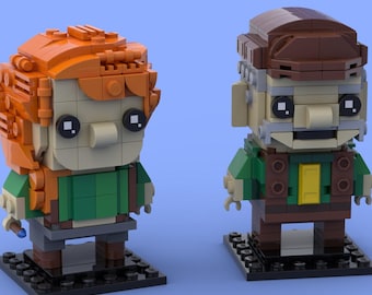 Stardew Valley Custom Brickheadz-ispirato a LEGO-MOC/modelli / Sindaco Lewis / Leah