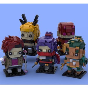 Custom Superhero Rivals-video game Brickheadz-inspired LEGO-MOC/models