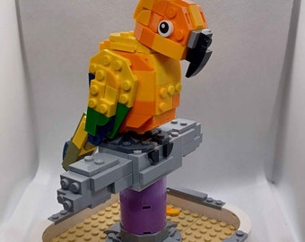 Sun Conure Parrot Bird Custom LEGO-MOC/model