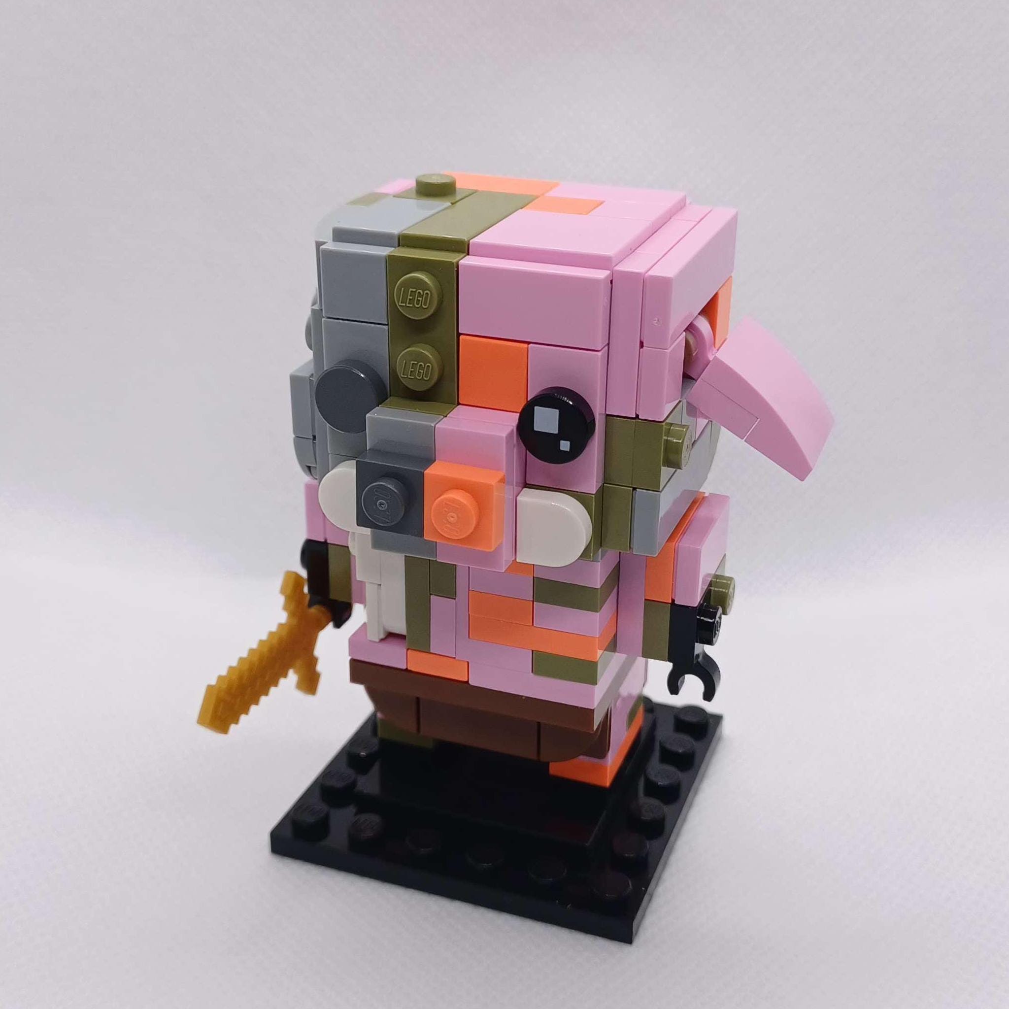 Zombified Piglin (zombie Pigman) Custom Brickheadz Minecraft